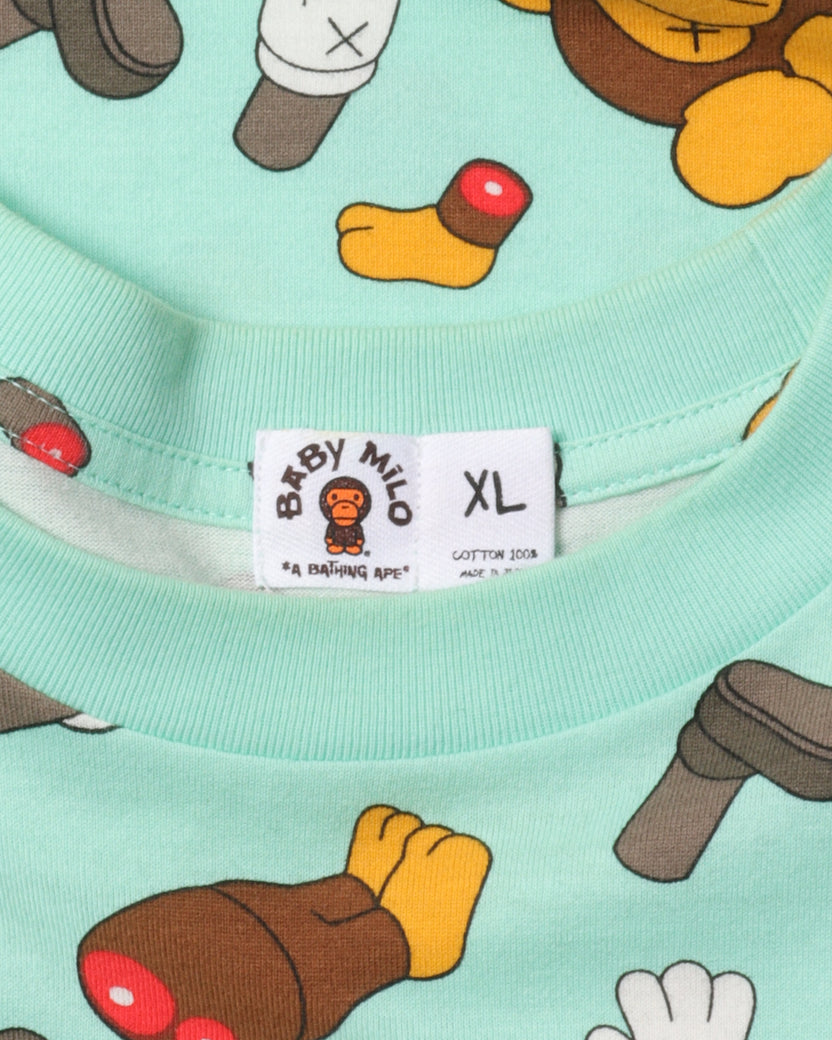 Bape Baby Milo Kaws All over Print T-Shirt