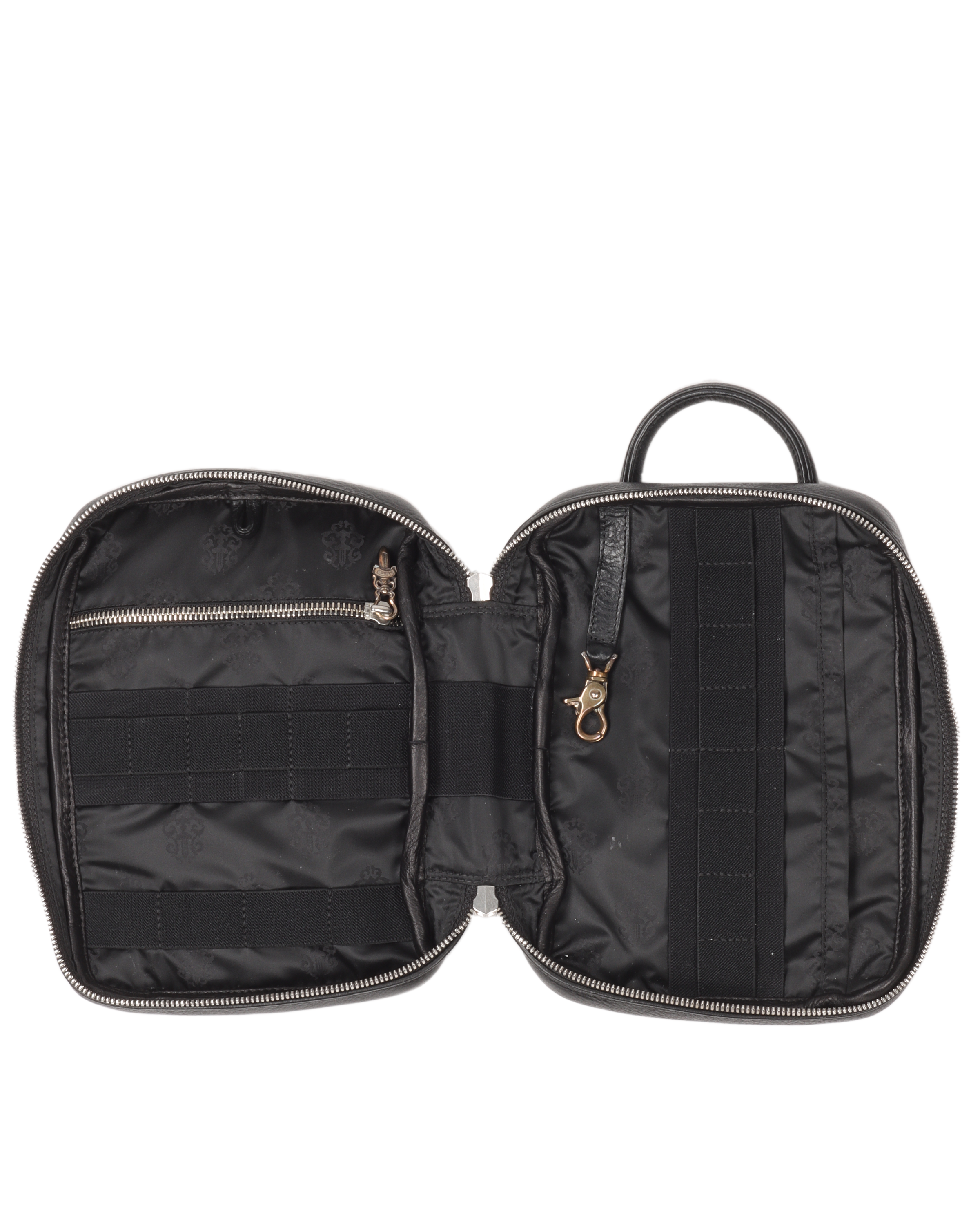 Leather Cross Patch Utility Bag