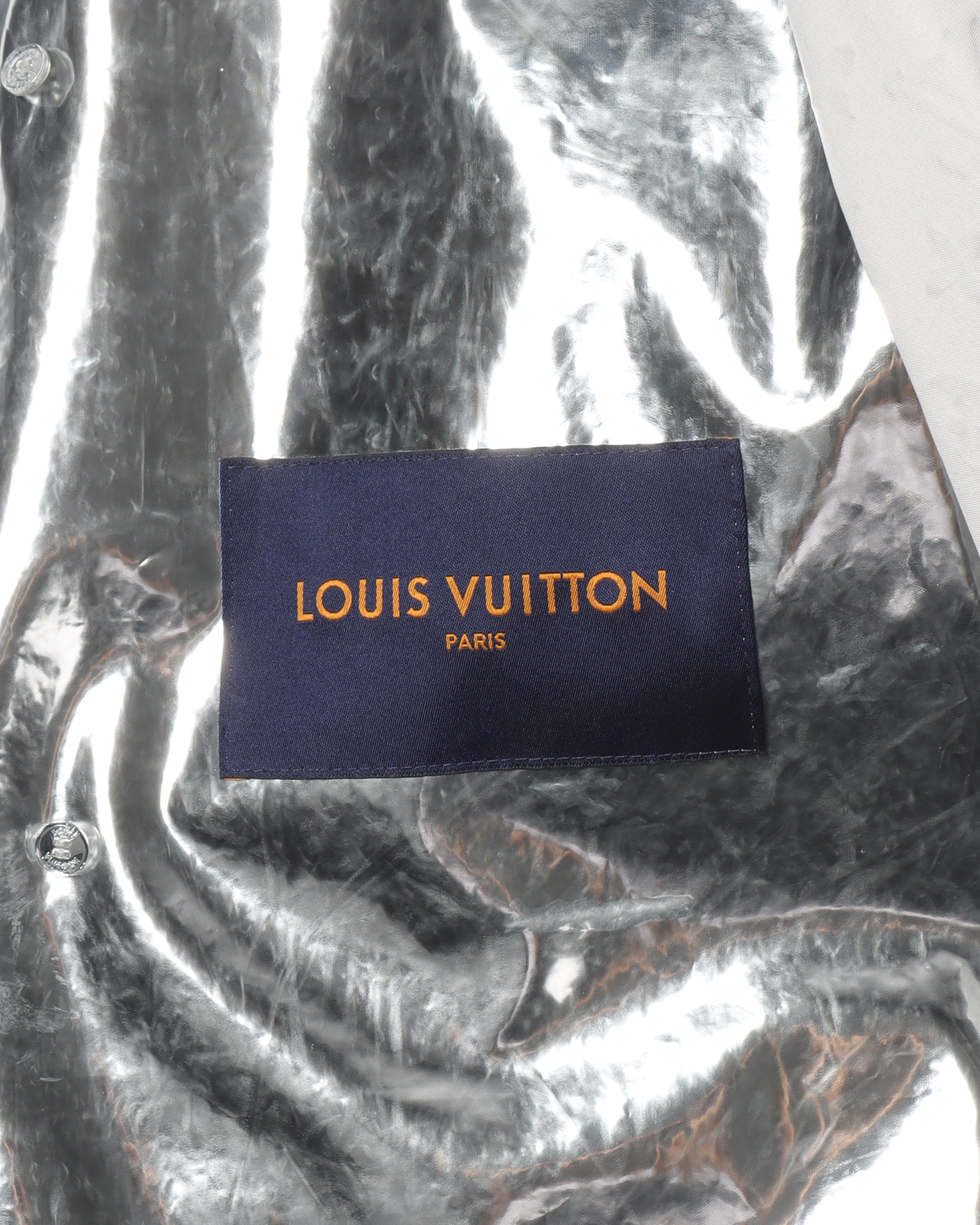 Louis Vuitton 2021 Monogram Mirror Rain Trench Coat w/ Tags - Metallic  Outerwear, Clothing - LOU598551