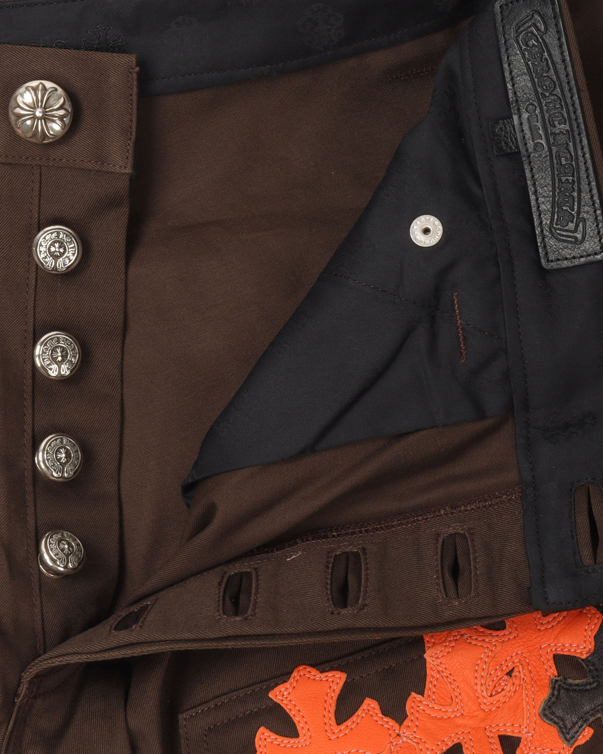 Double Knee Cross Patch Pants
