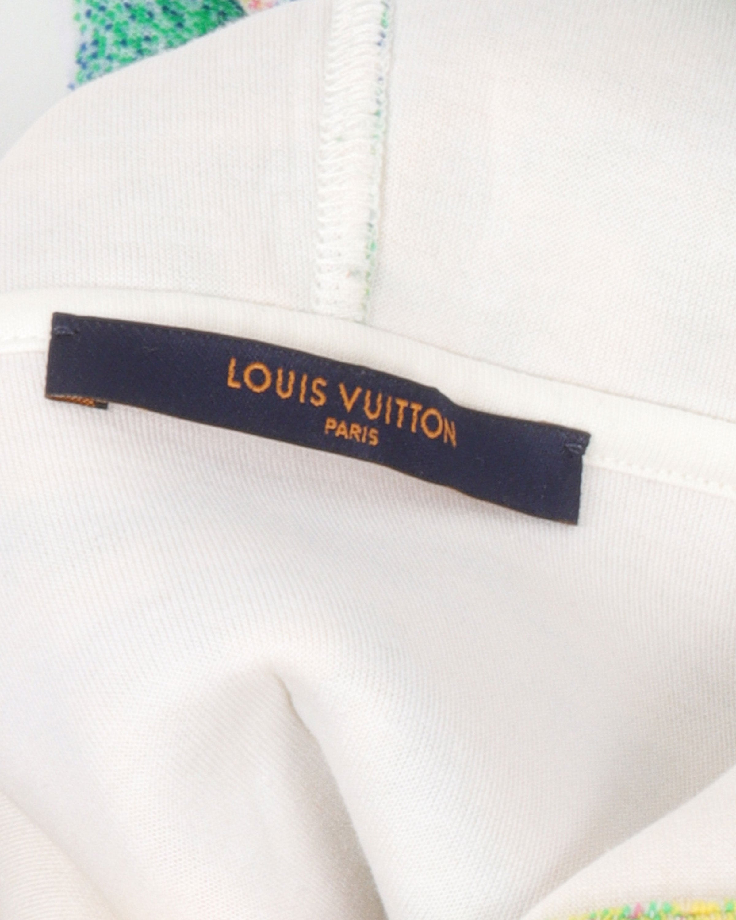 Louis Vuitton Women's Hooded Button Up Jacket Damier Rabbit Fur Neutral  1803121