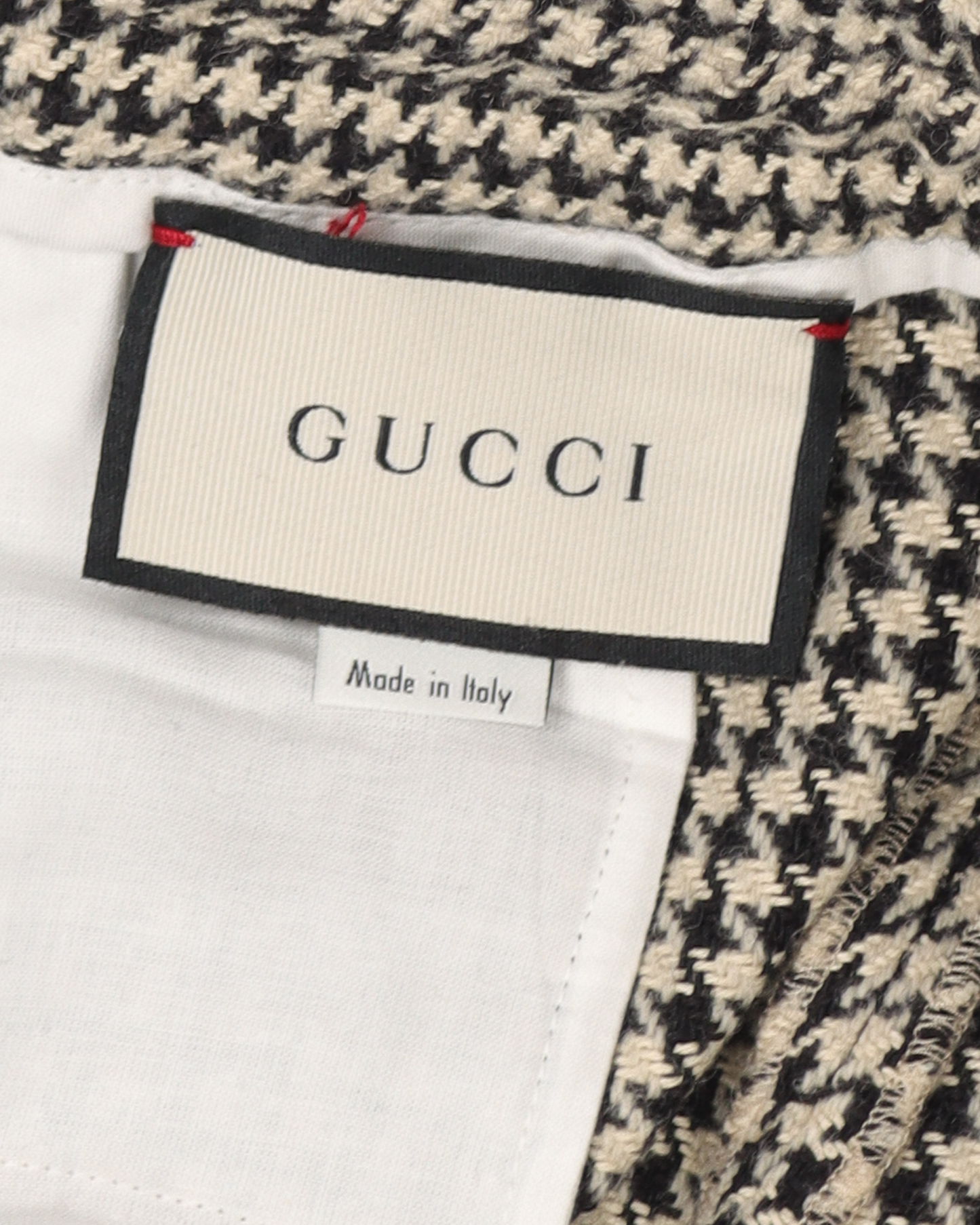 Wool "GG" Stripe Houndstooth Pants
