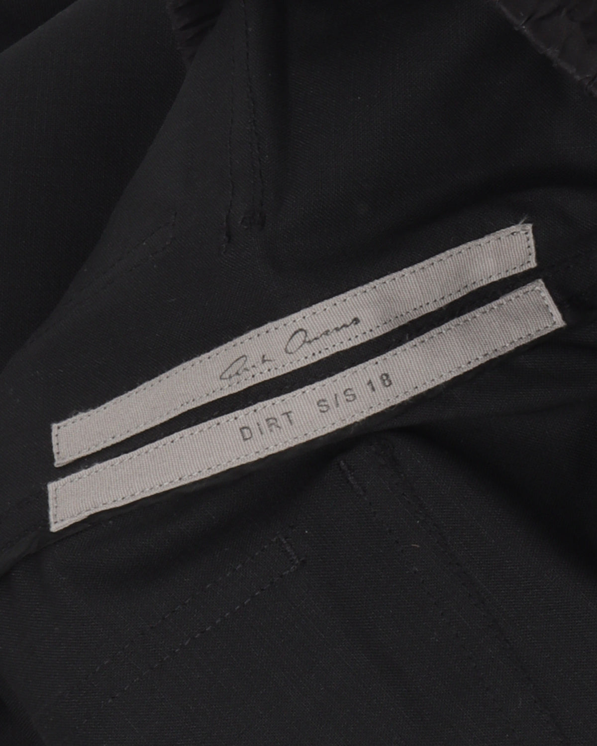 SS18 "DIRT" Pleated Wool Drawstring Pants