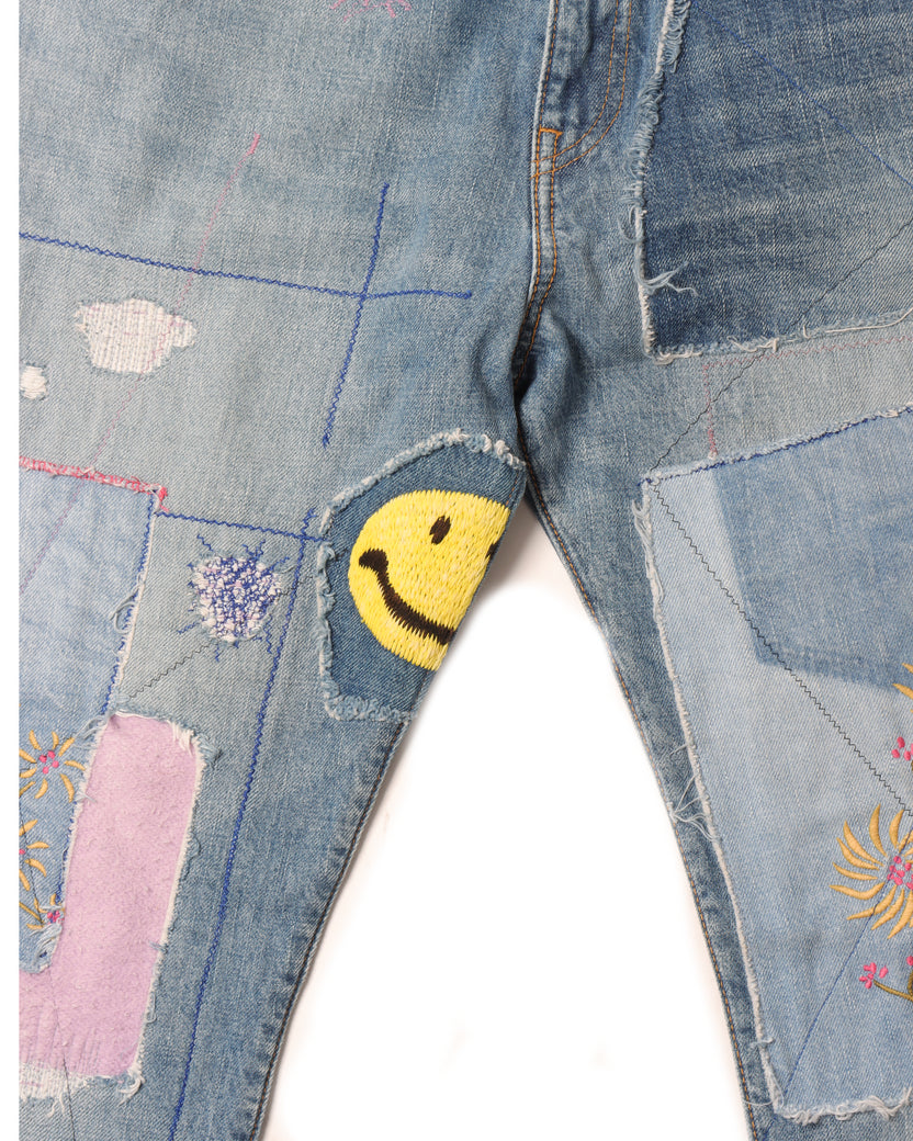 Smiley Patch Jeans