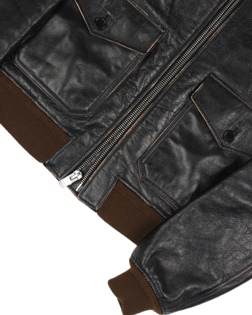 Shearling Bomber Leather Jacket (2014)