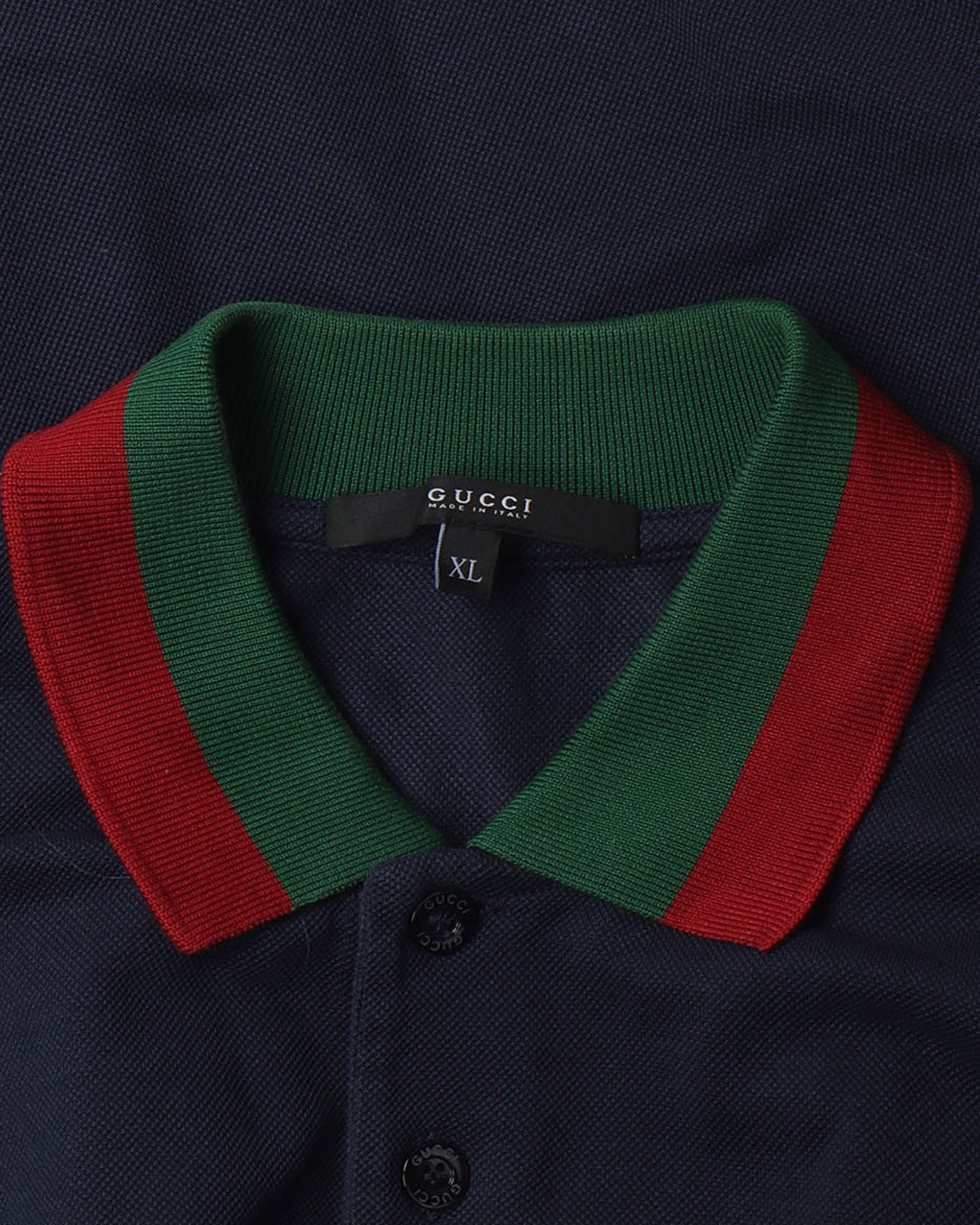 Striped Collar Polo Shirt