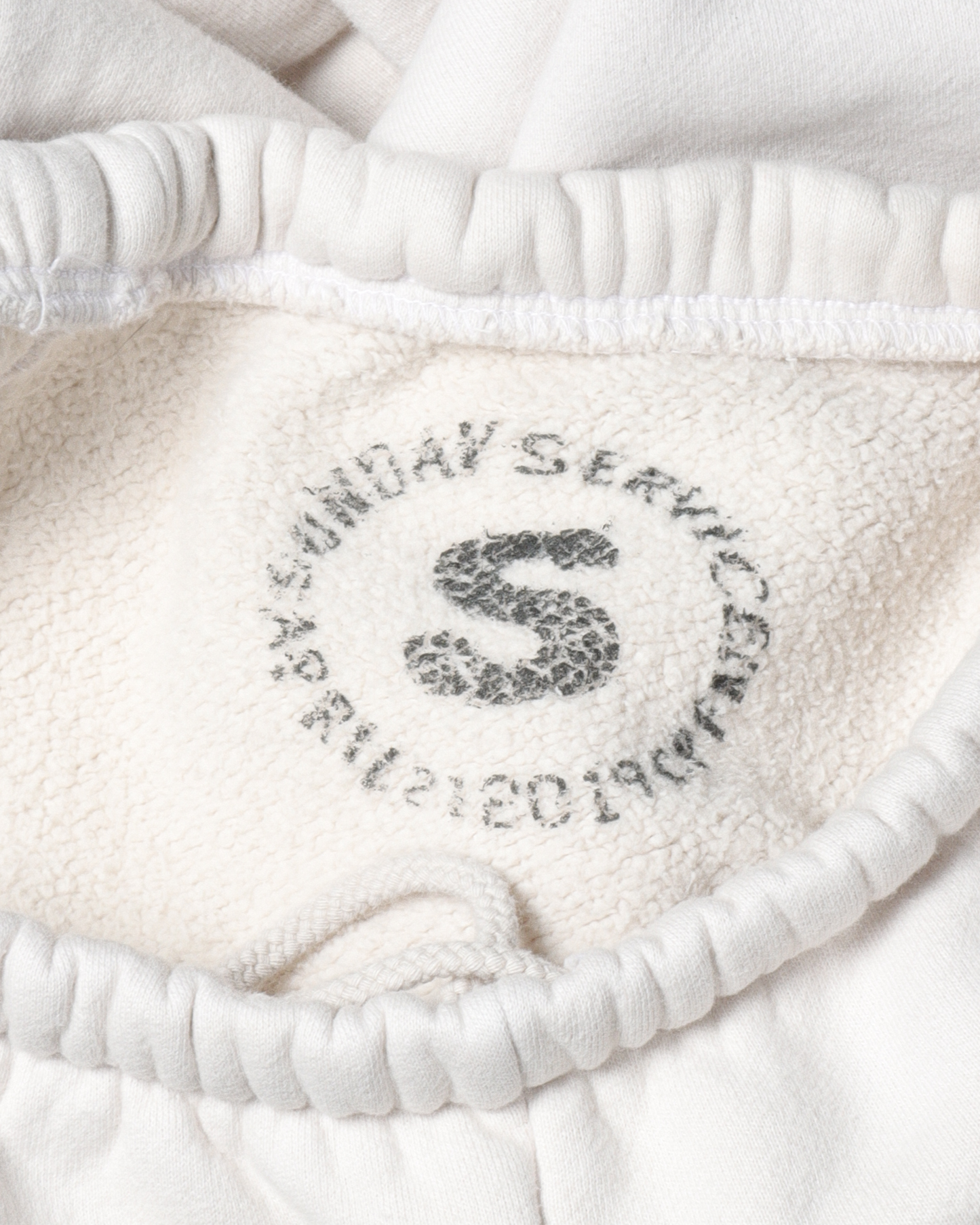 White Sunday Service Sweat Pants