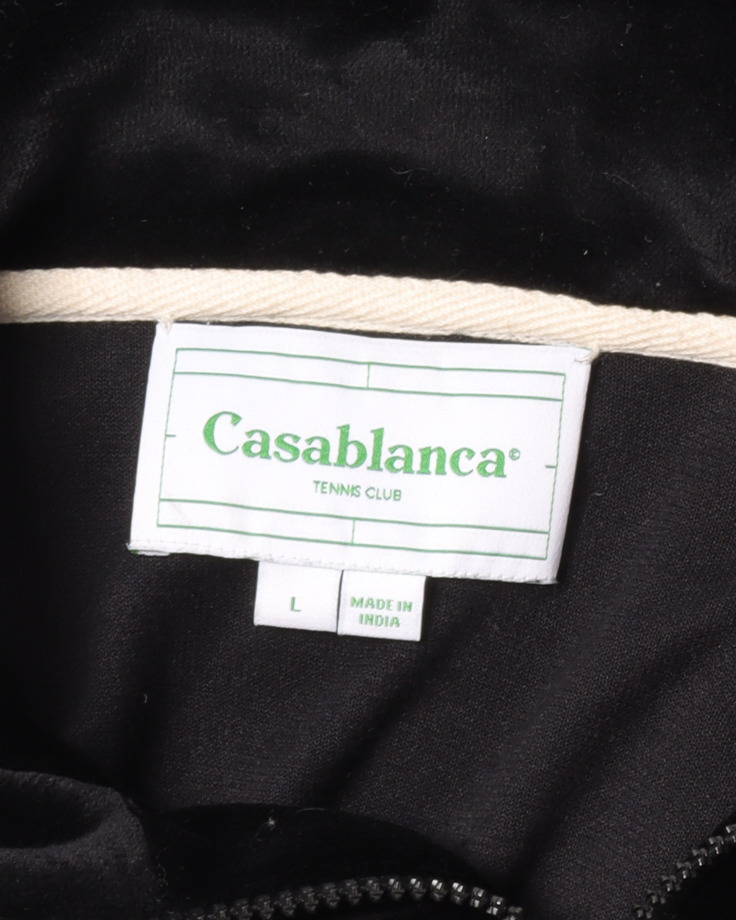 Velour Orange Logo Jacket