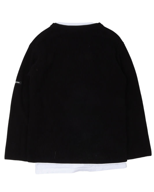 V-Neck Sweater T-Shirt Layer