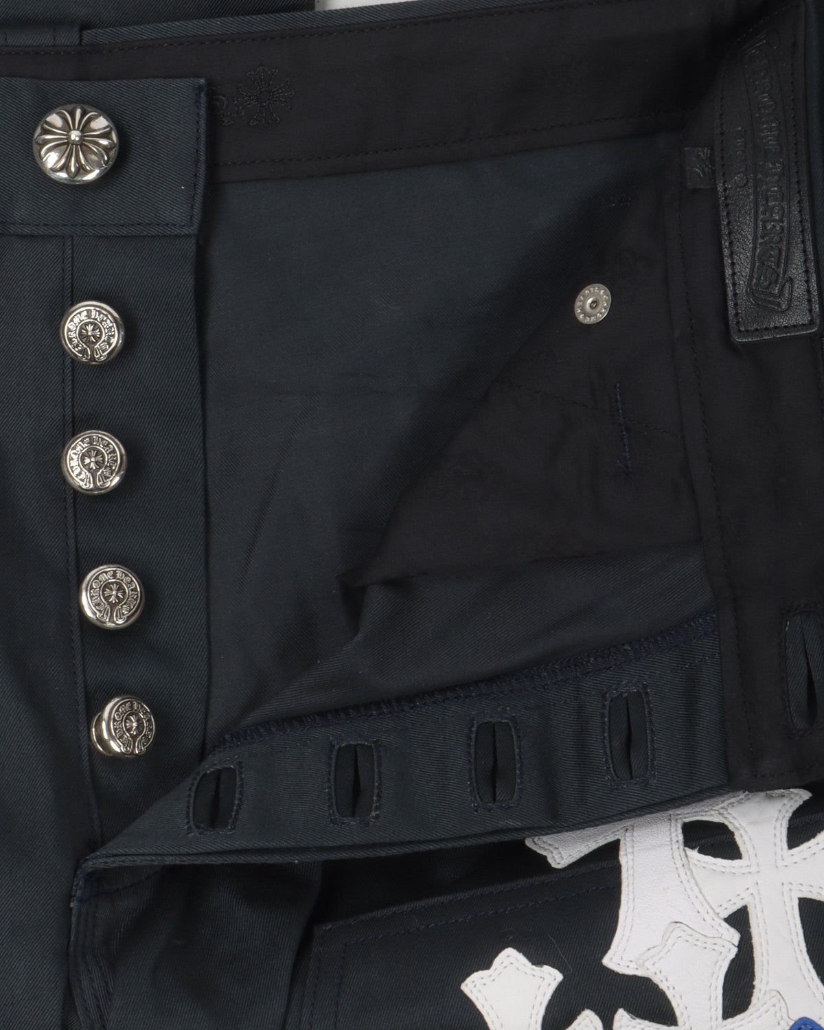 Double Knee Cross Patch Pants