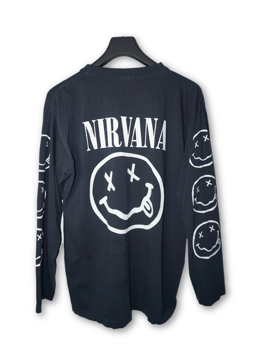 Vintage L/S Nirvana Black Tee