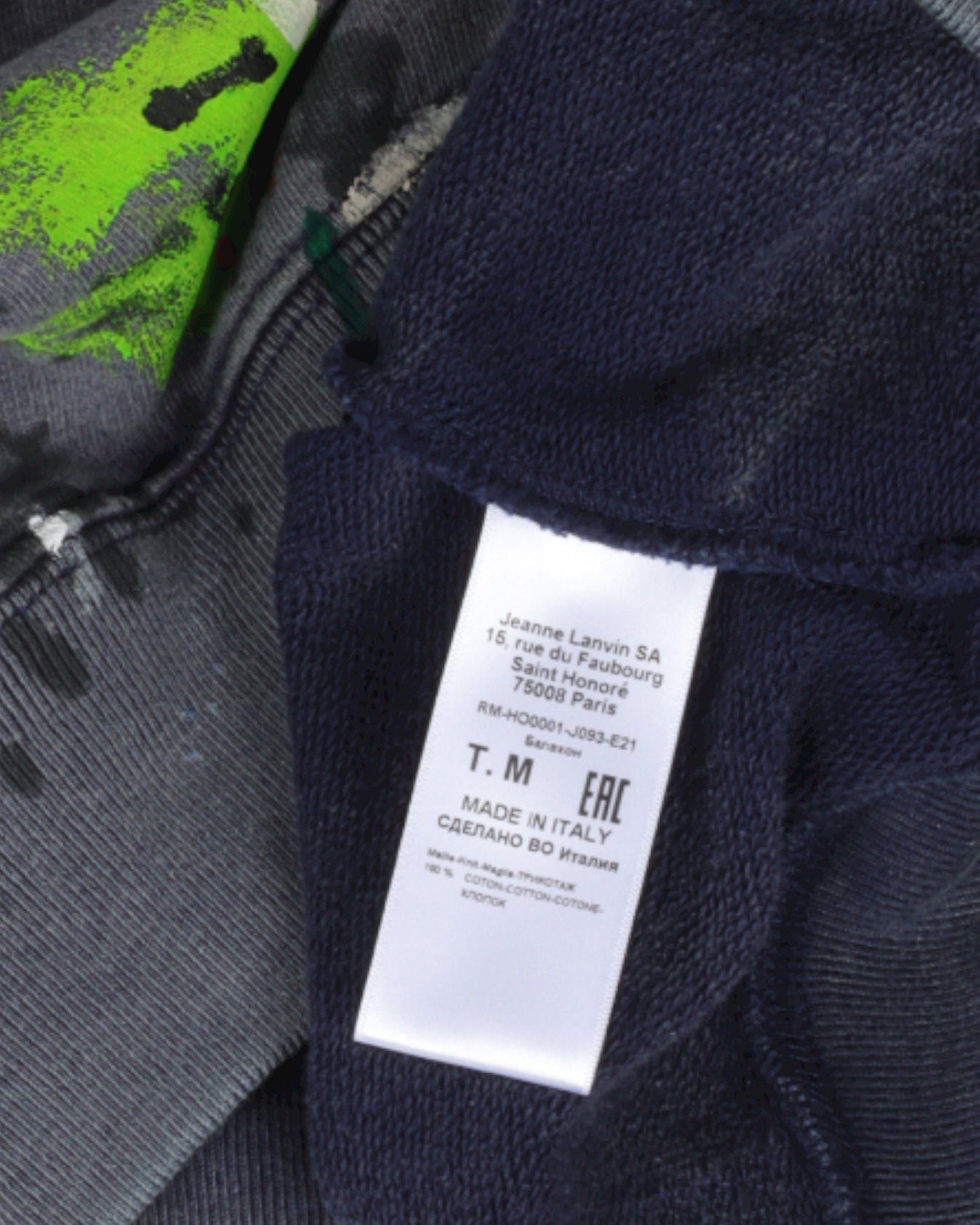 Lanvin Paint Splatter Hoodie