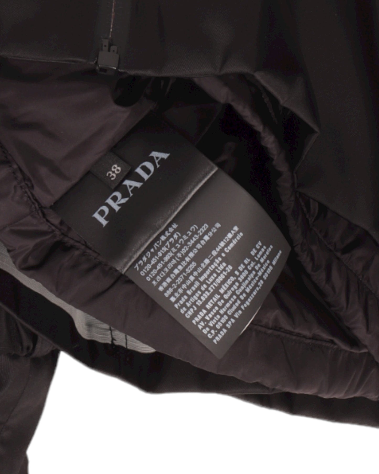 Cropped Nylon Double-Layered Velcro Jacket