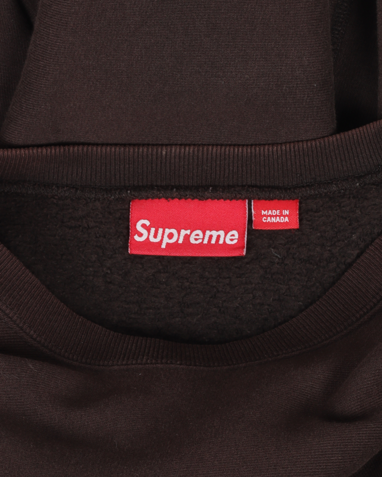 2003 Gold on Brown Box Logo Crewneck