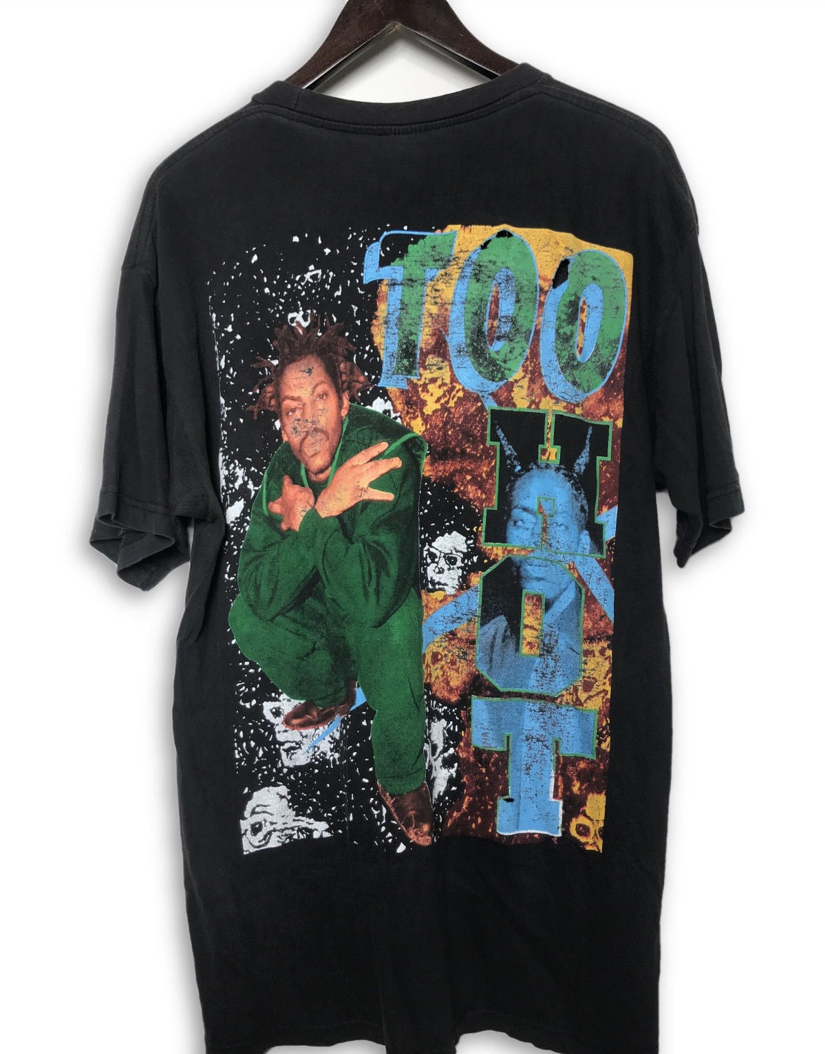 Vintage Coolio Gangstas Paradise Too Hot Hip Hop T-Shirt