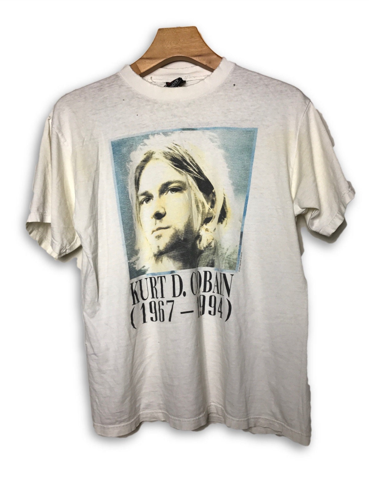 Nirvana Kurt Cobain Memorial Portrait Vintage T-shirt