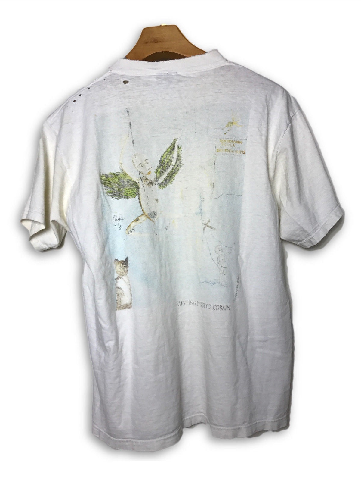 Nirvana Kurt Cobain Memorial Portrait Vintage T-shirt