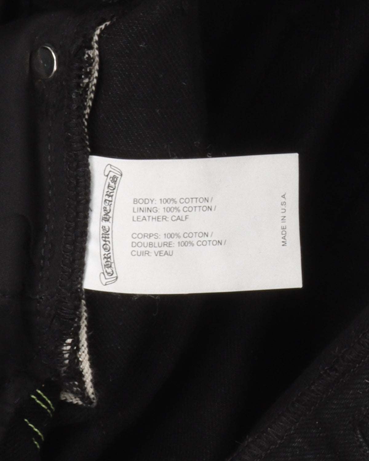 Black Leopard Cross Patch Jeans