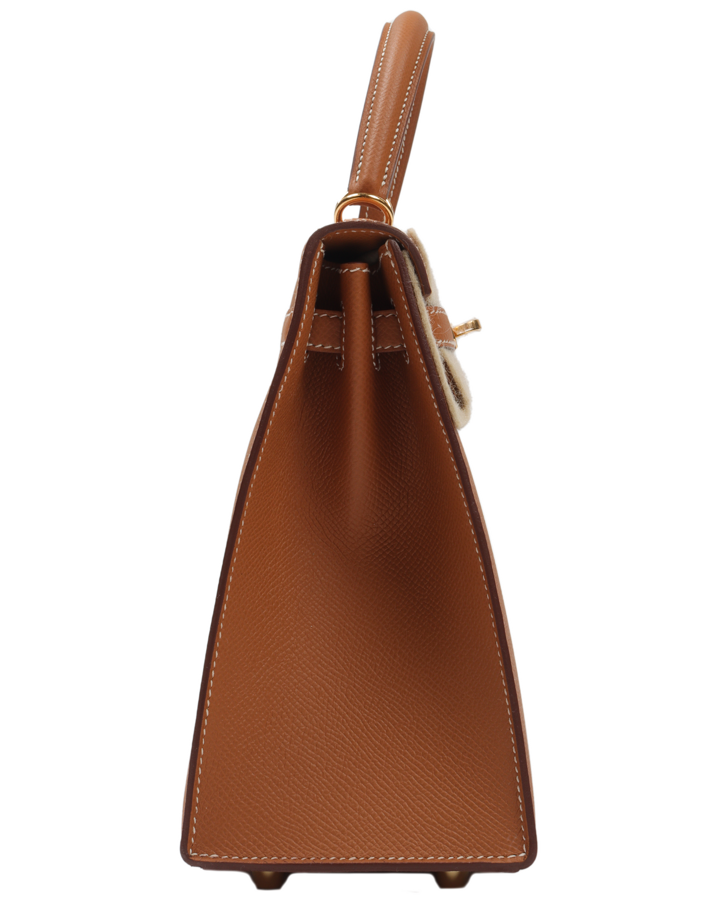 Kelly 25 Sellier Neutral Gold Epsom Gold Hardware