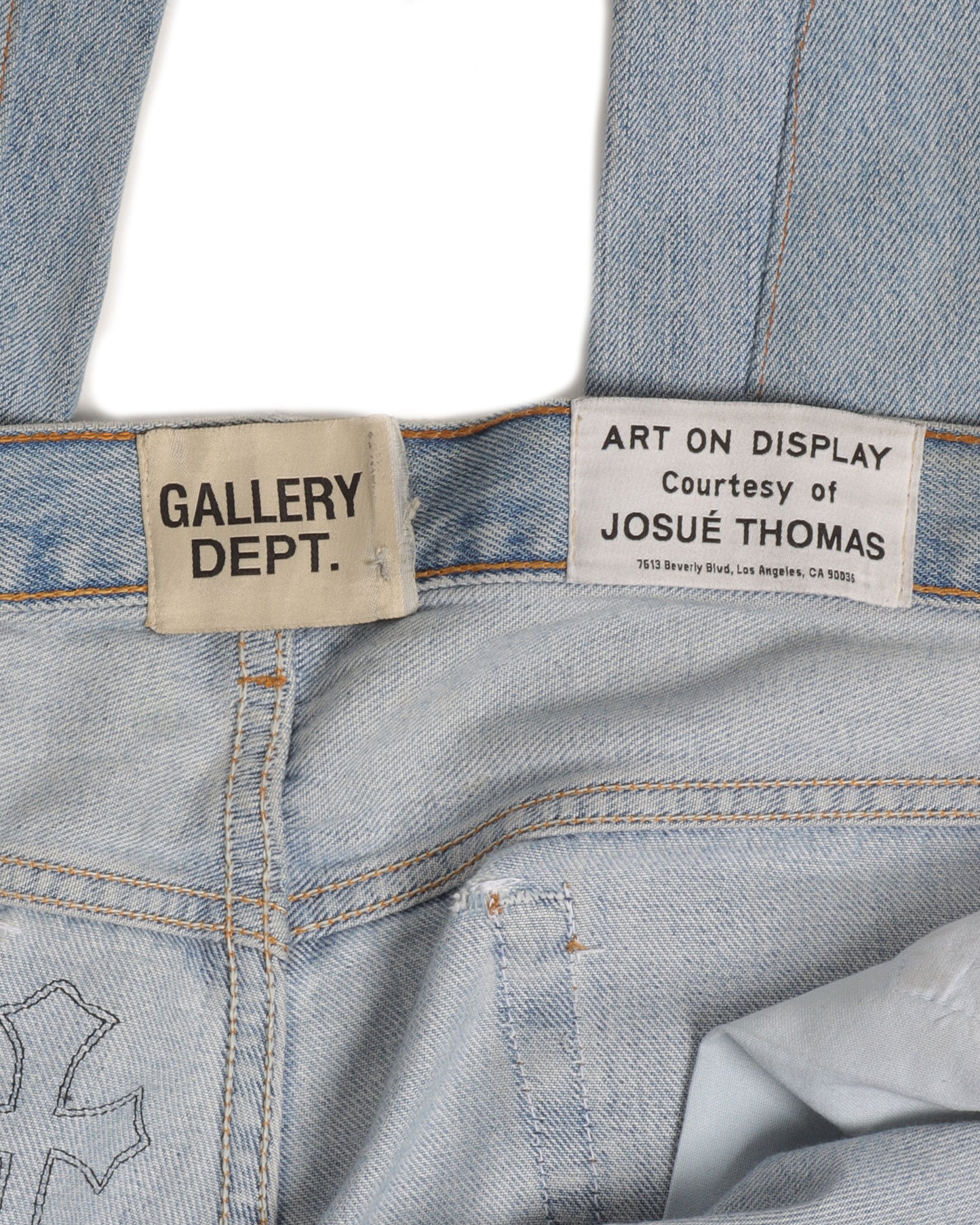 Gallery Dept. "La Flare" Cross Patch Denim