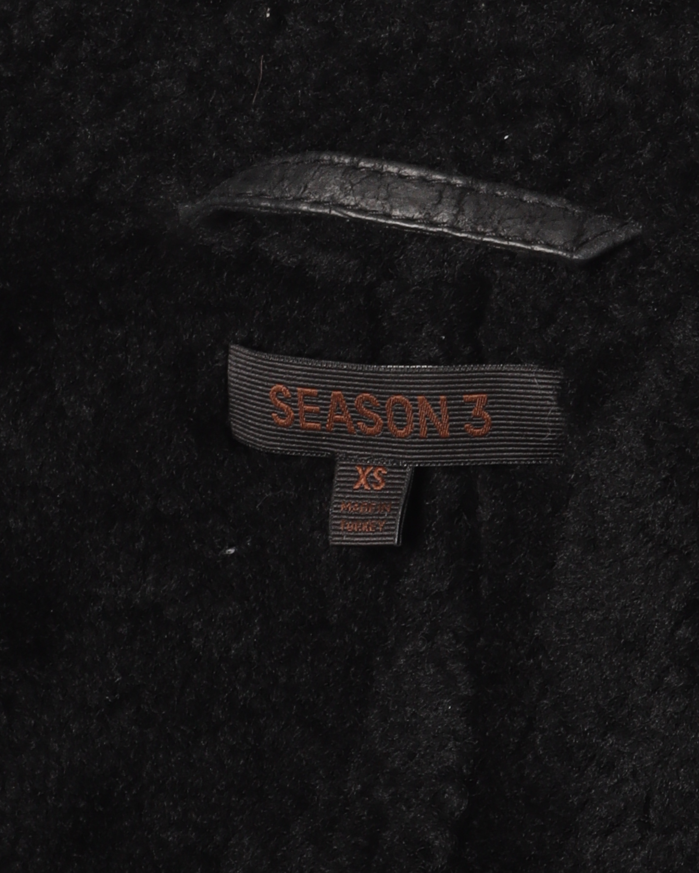 Season 5 Cropped Shearling Leather Jacket