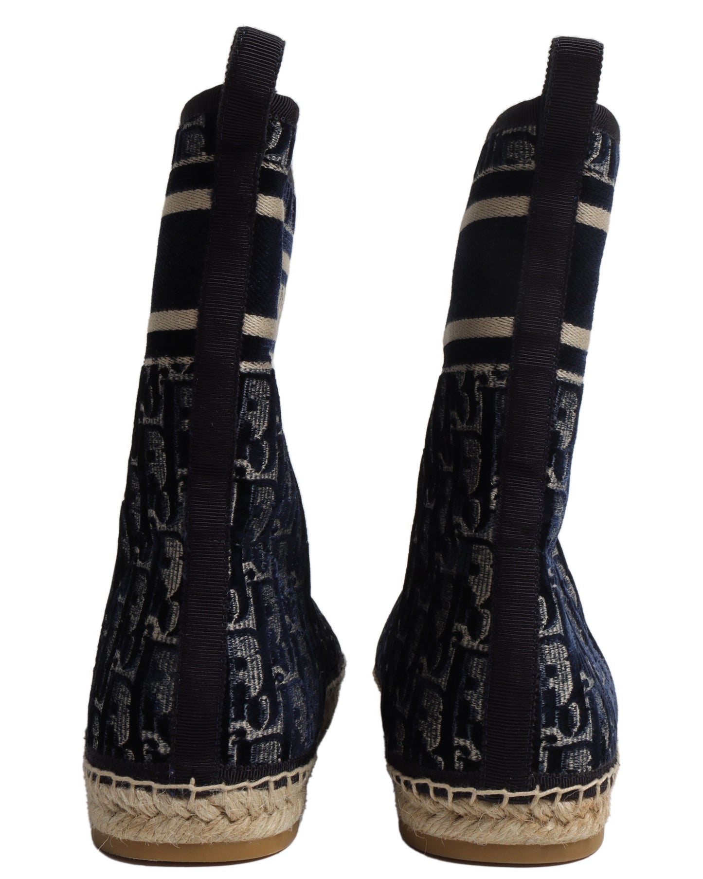 Knit Monogram Boots