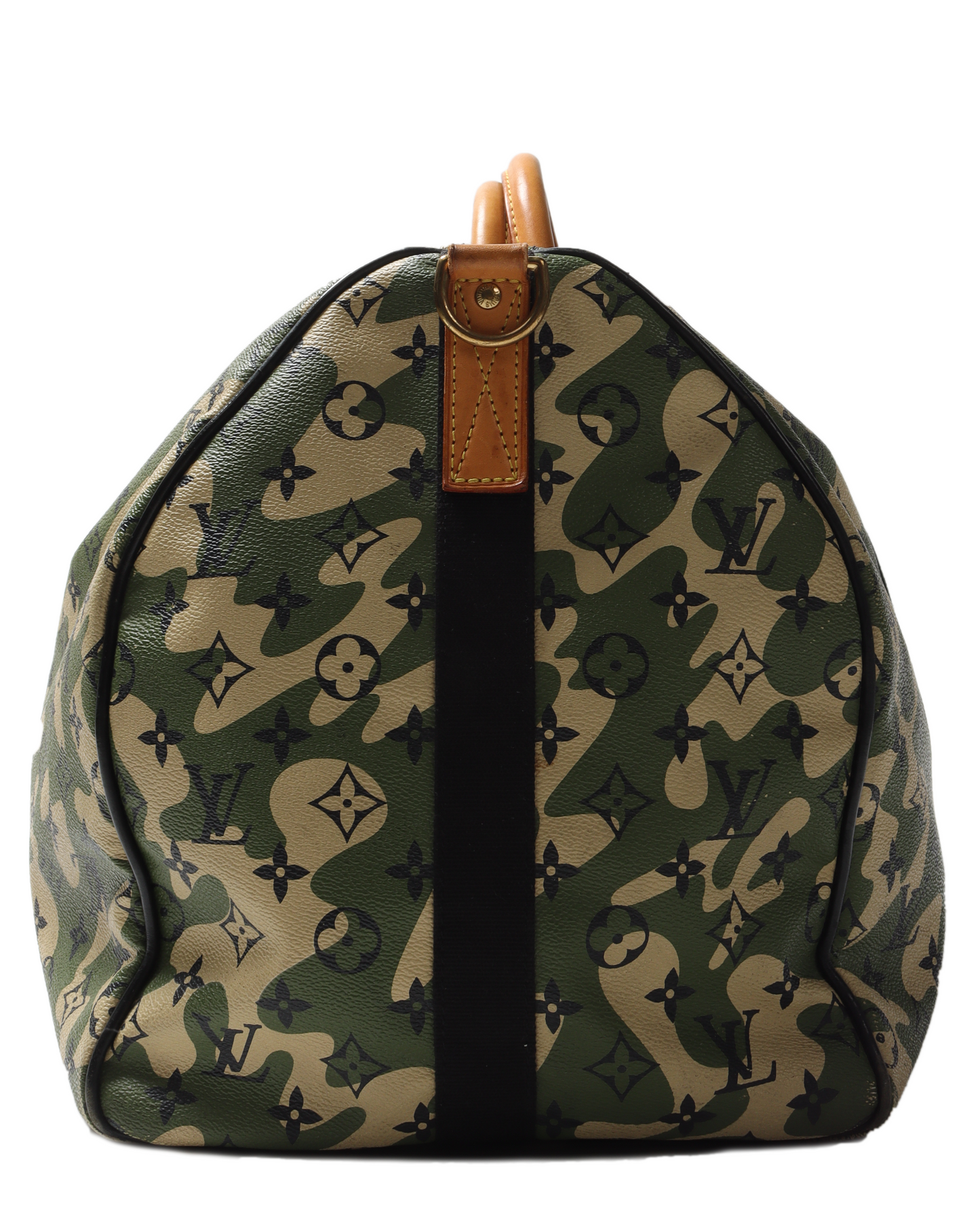 Takashi Murakami Keepall Bandouliere Monogramouflage 55 Green