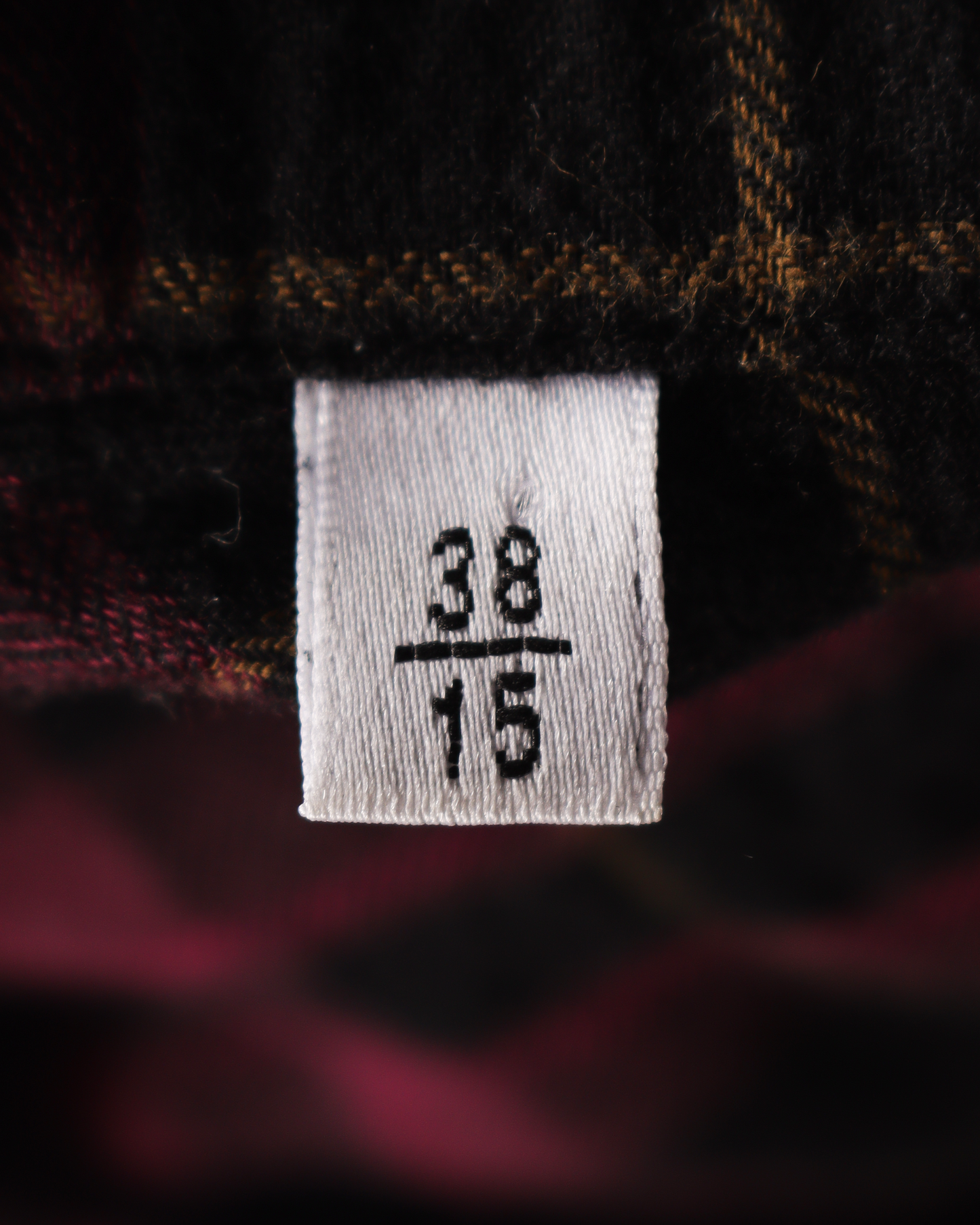 SS17 Oversized Black & Violet Wrinkle Check Shirt