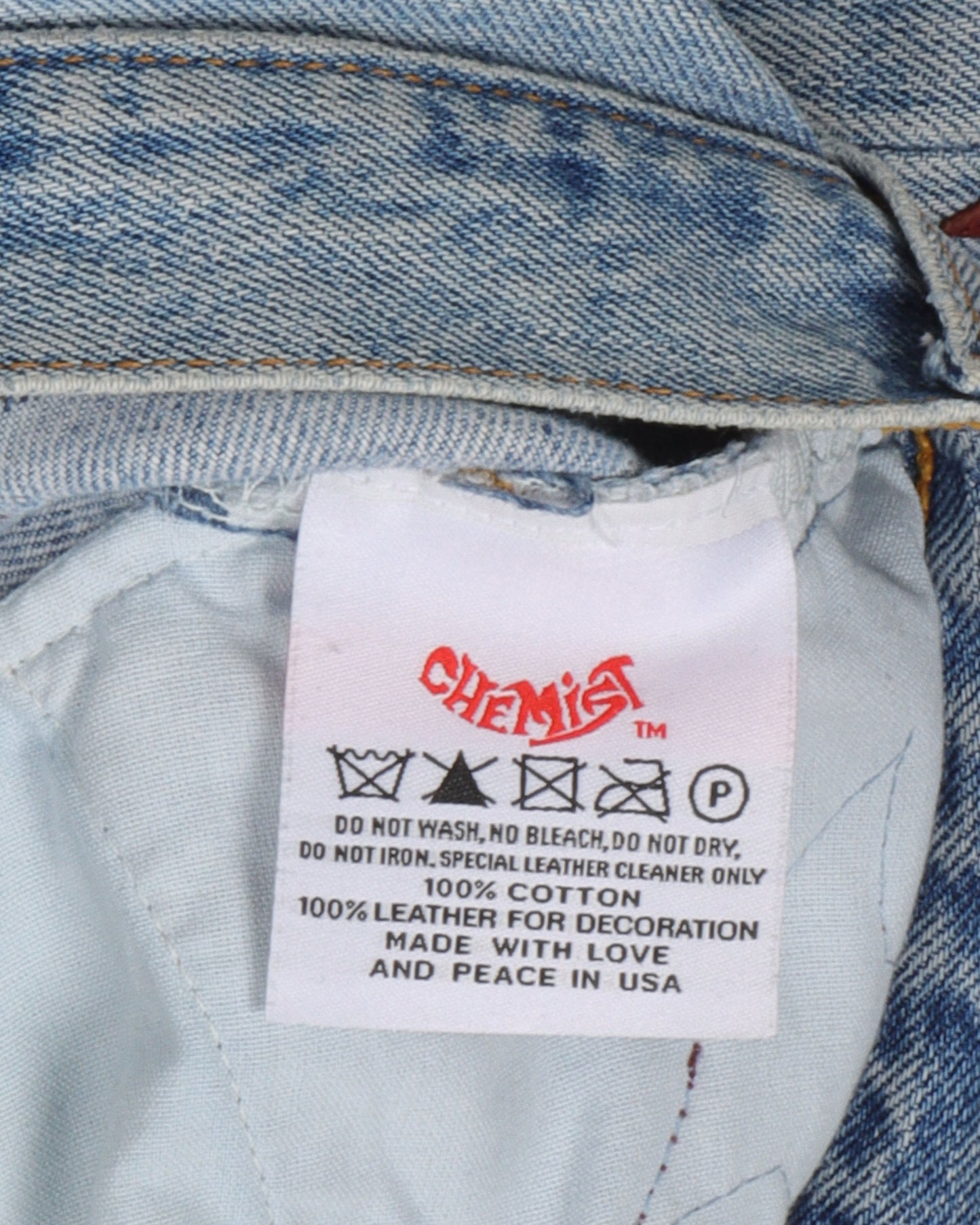 Distressed Star Patch Jeans