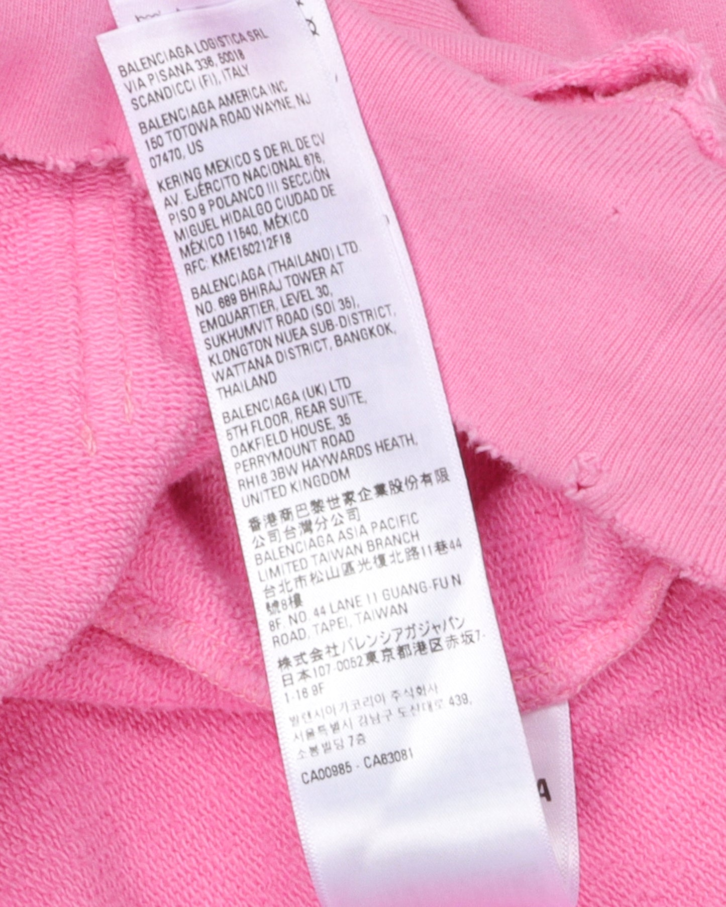 Distressed Polo Zip-Up Hoodie