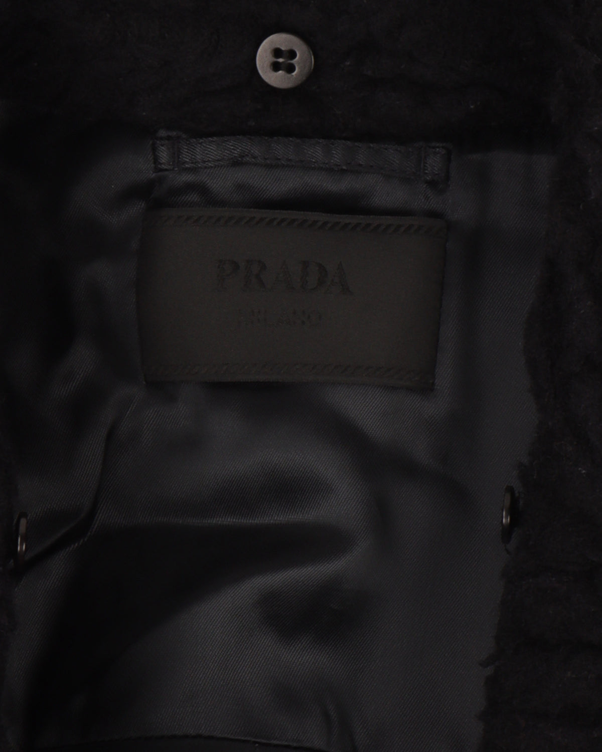 Fleece Collard Long Coat
