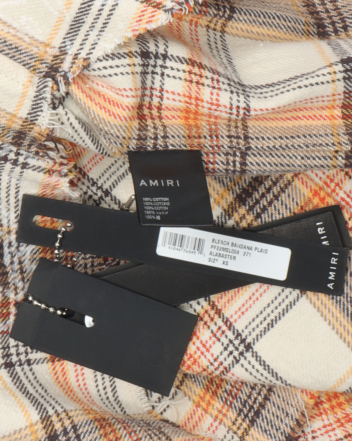 Bleach Bandana Plaid Shirt