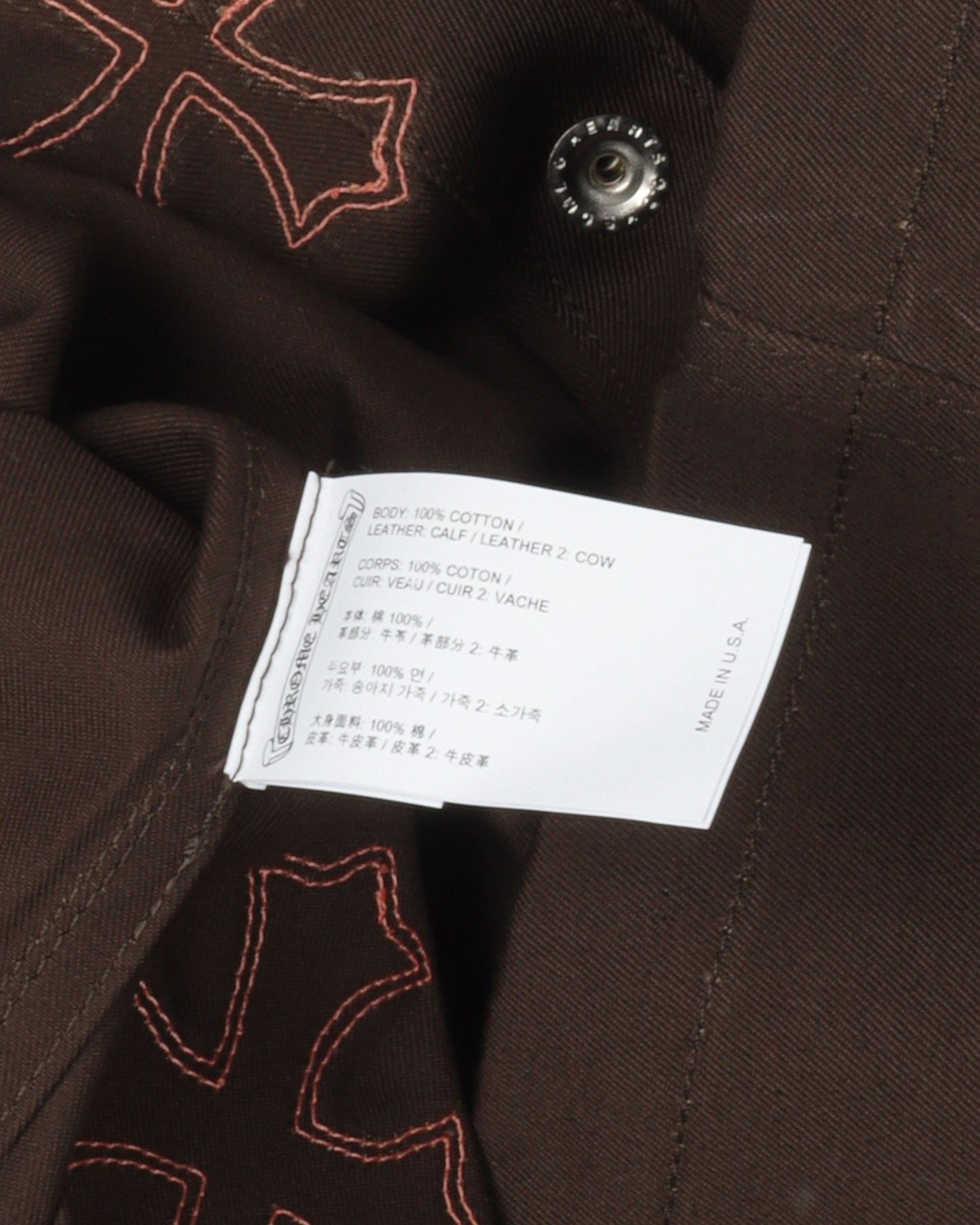 Leather Cross Work Shirt