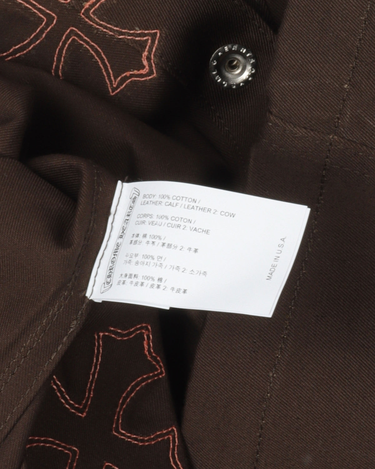 Leather Cross Work Shirt