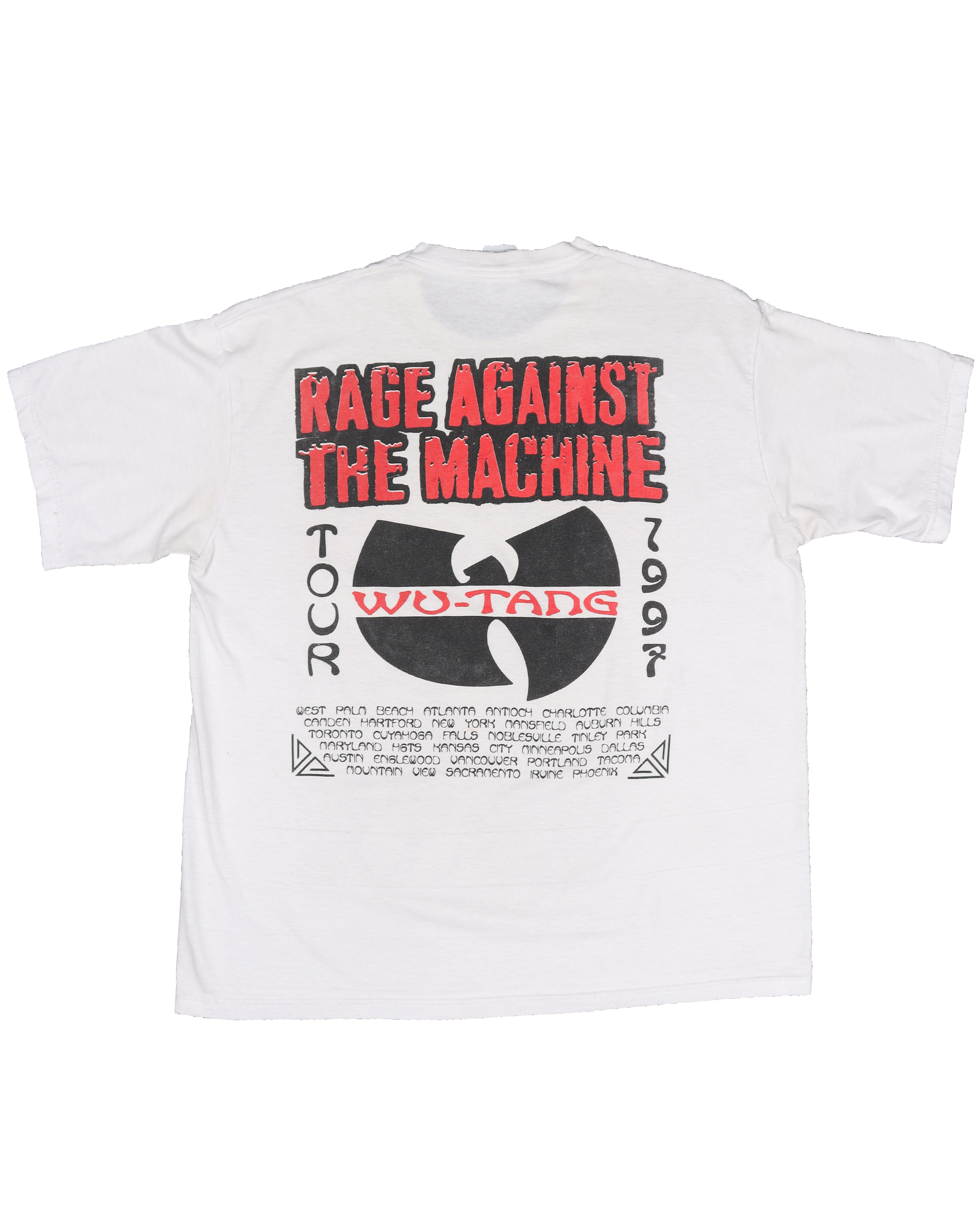 Wu-Tang Clan Rage Against the Machine 1997 Tour T-Shirt