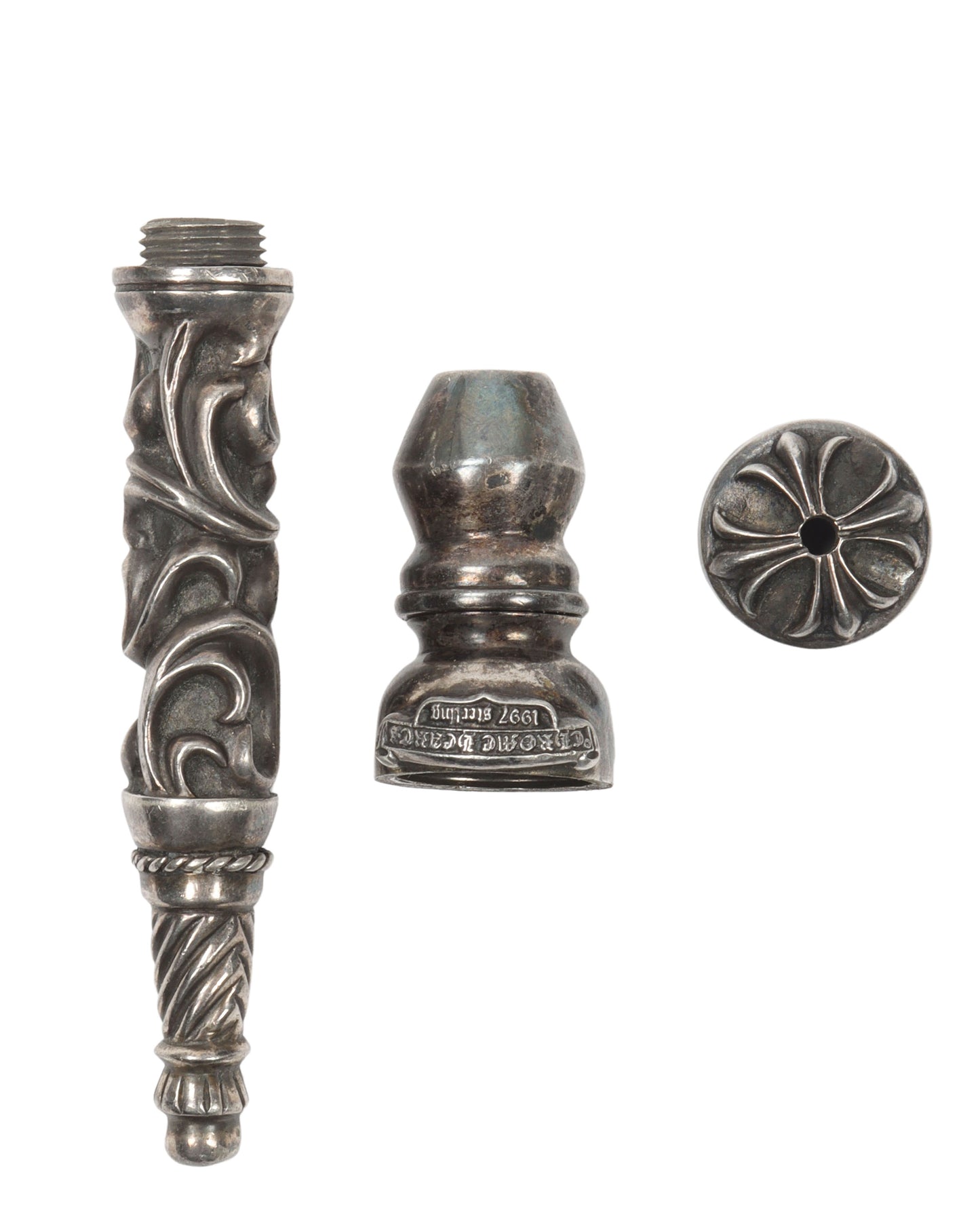 Silver Three Piece Pipe