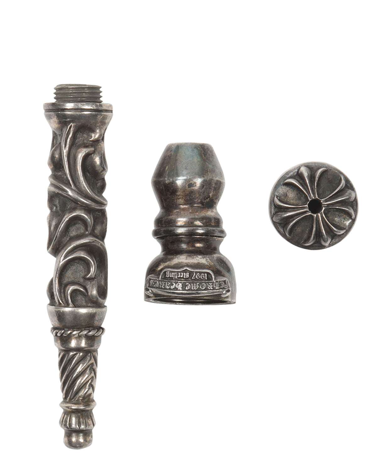 Silver Three Piece Pipe
