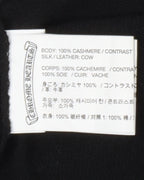 Leather Front Patch Half Zip