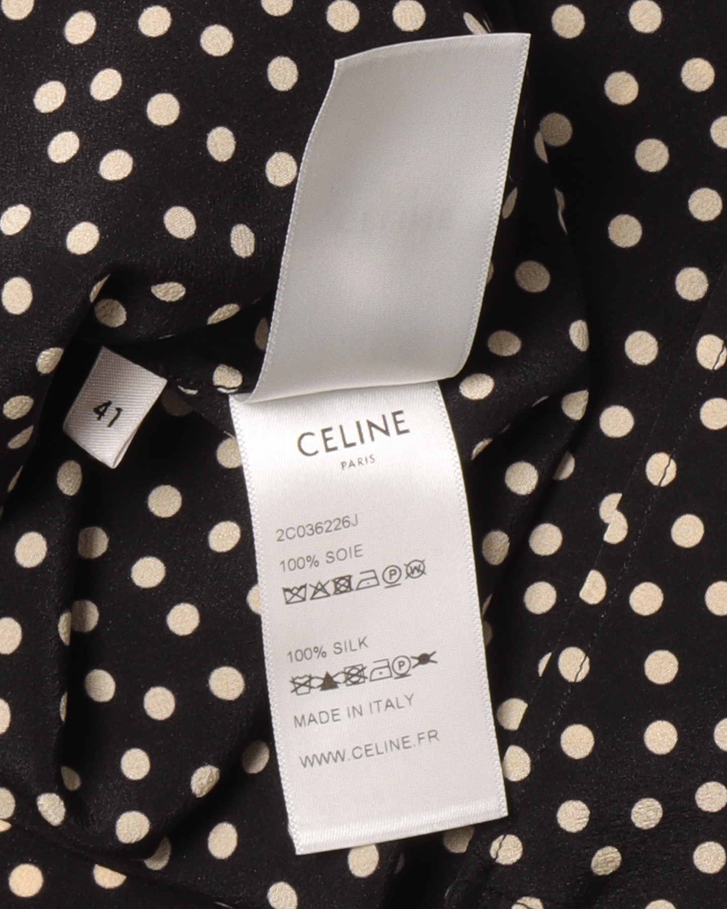 Silk Polka-Dot Shirt