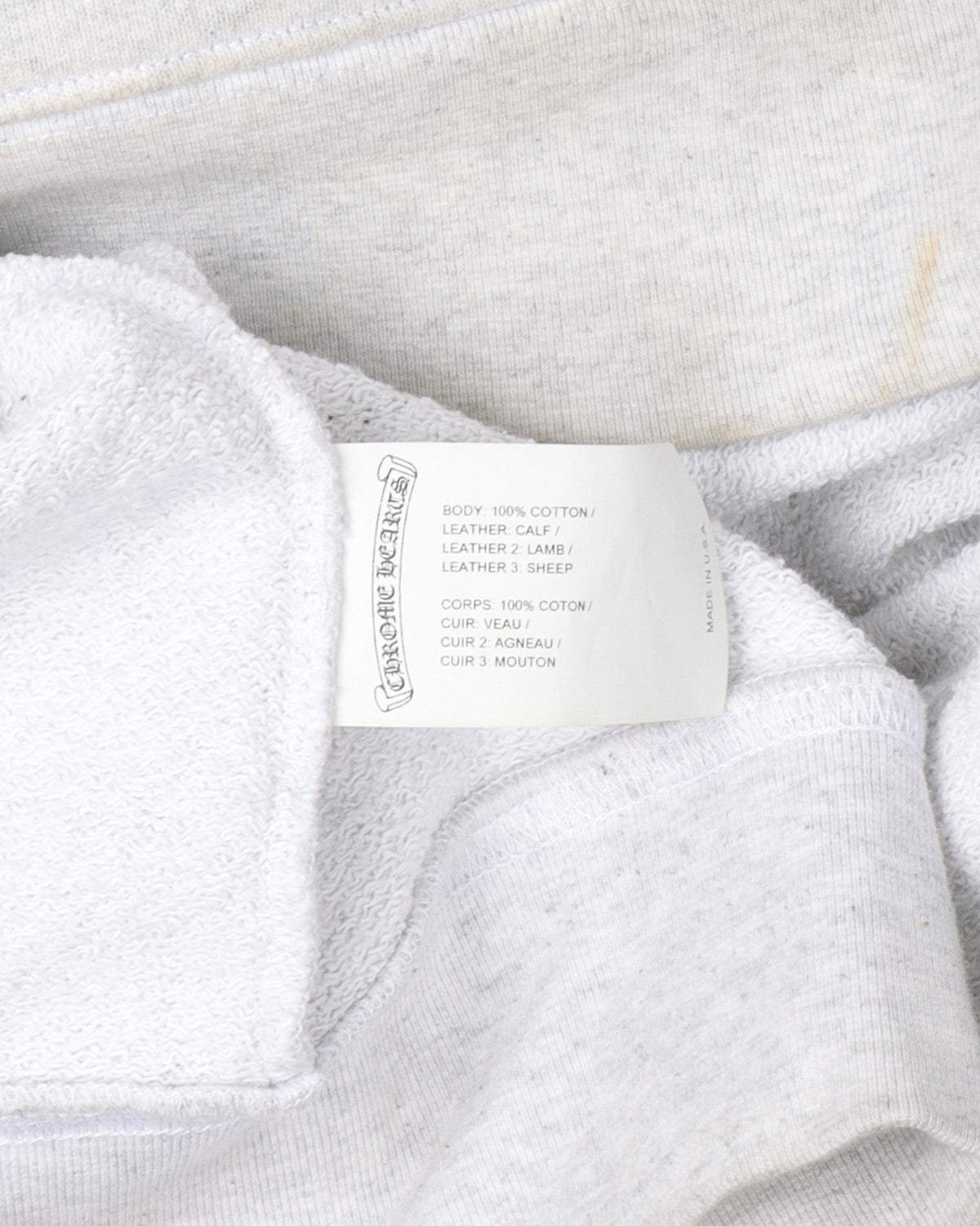 Multicolor Leather Cross Patch Hoodie