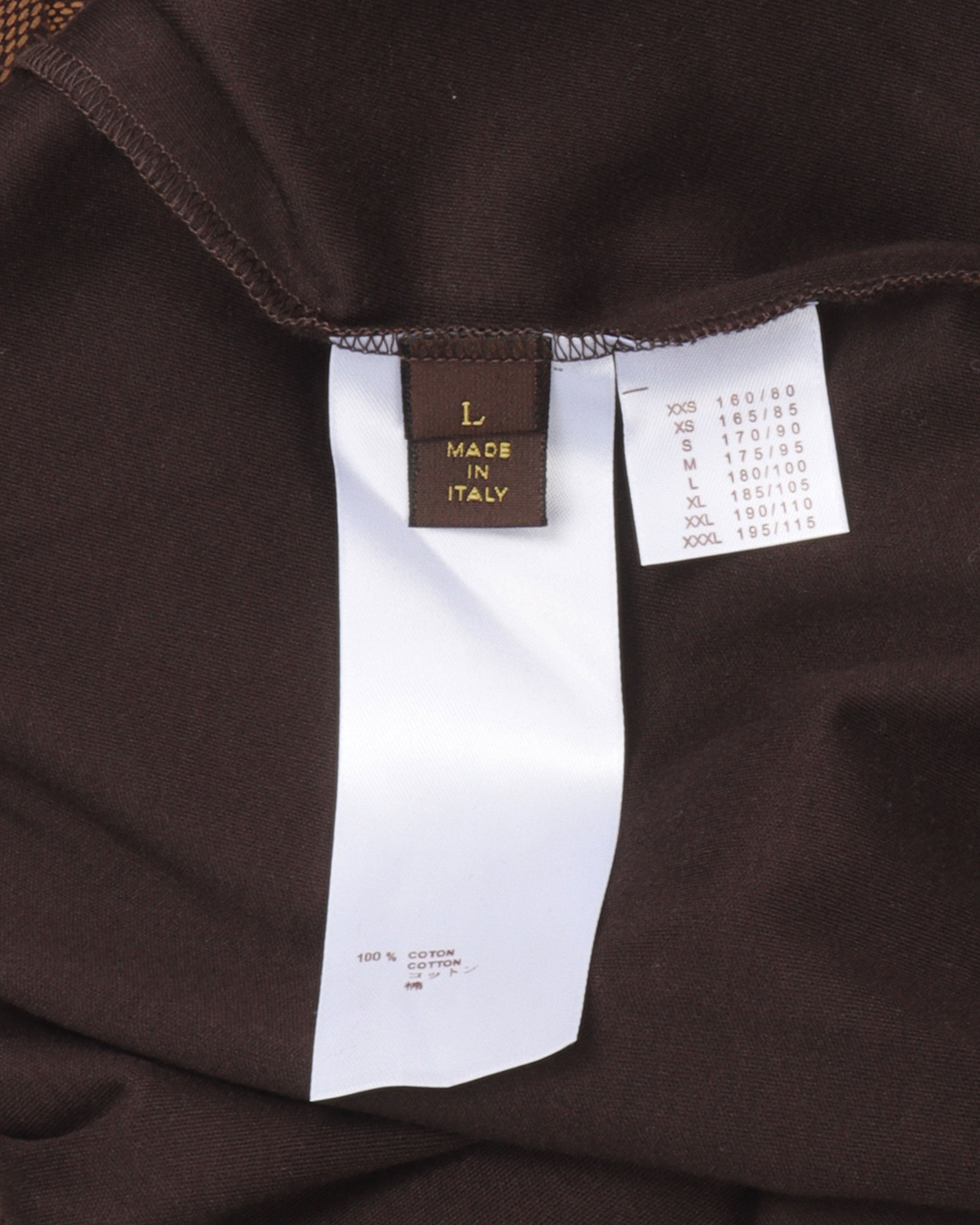 LOUIS VUITTON Damier Pattern Short-Sleeved T-Shirt size XS #JW49