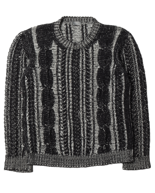 Two Tone Knit Sweater