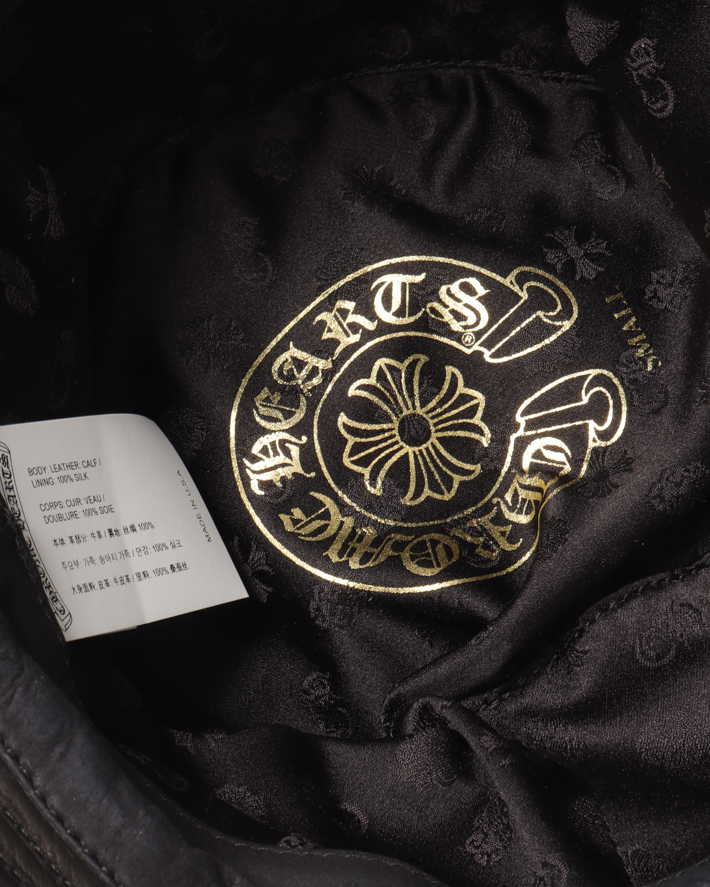 Leather Cross Patch Bucket Hat