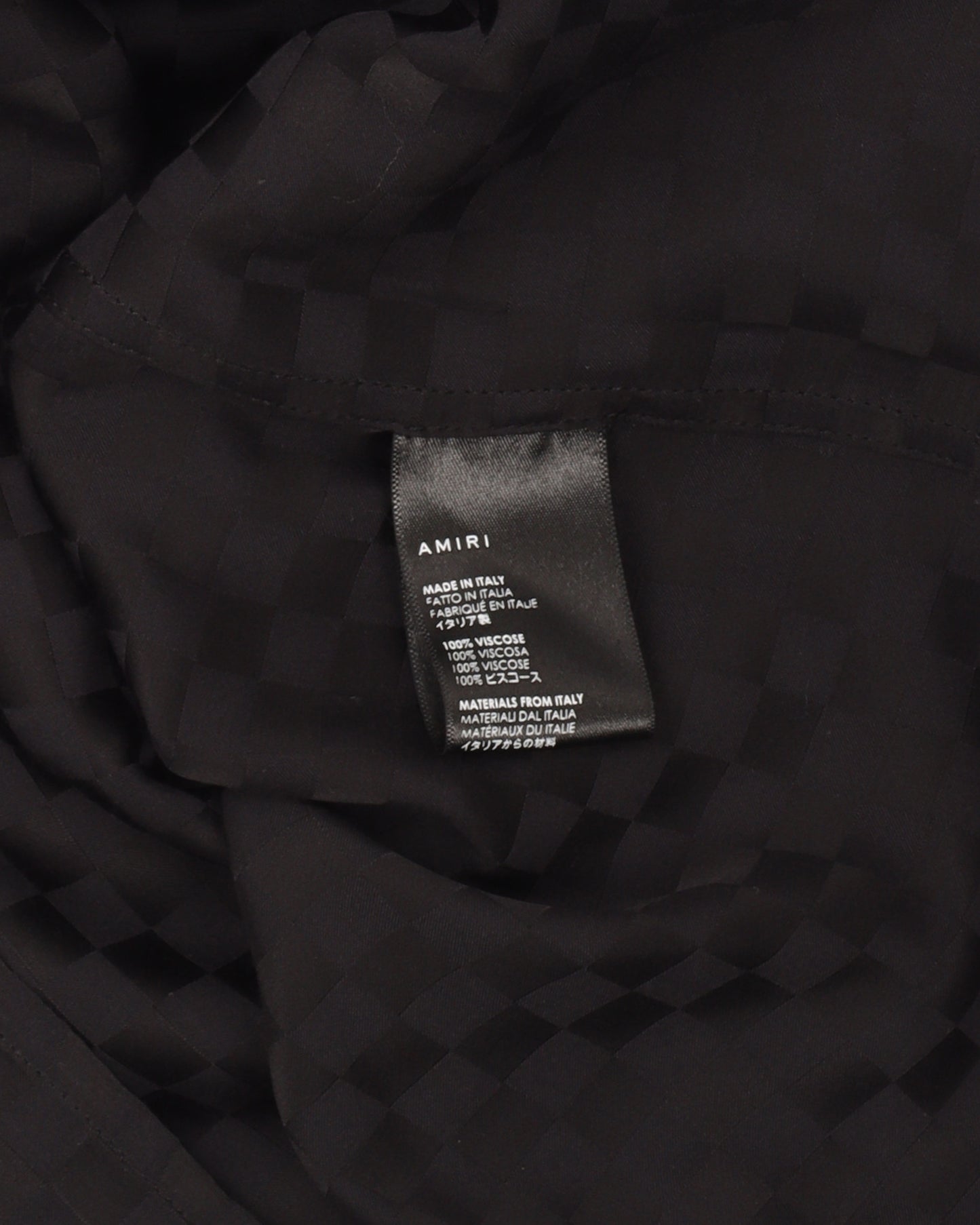 Tonal Checkered Button Up Shirt