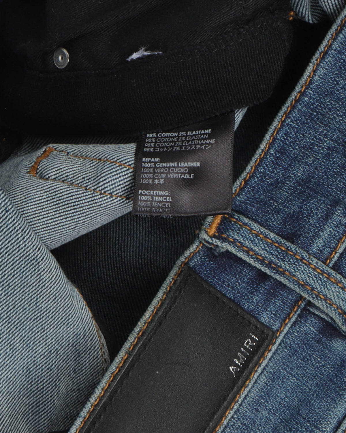 Distressed Fade Denim Jeans
