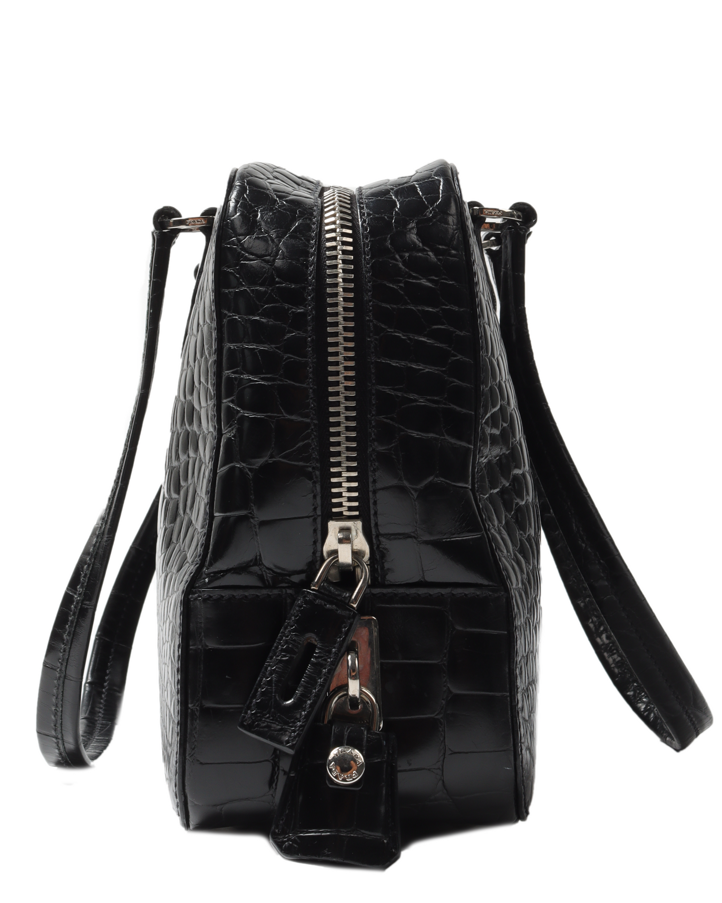 Vintage Embossed Crocodile Effect Bag