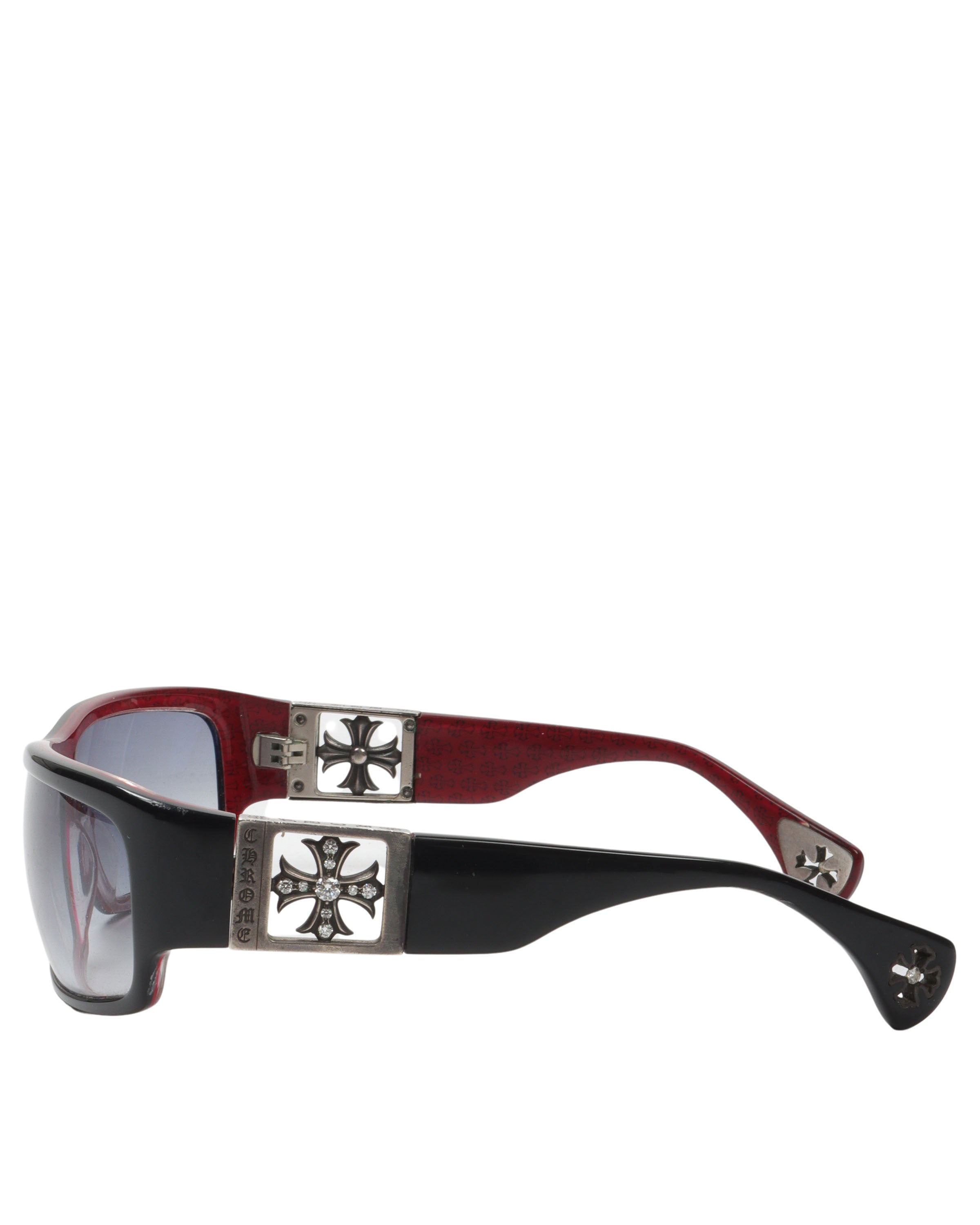 Diamond Embellished Cross Sunglasses