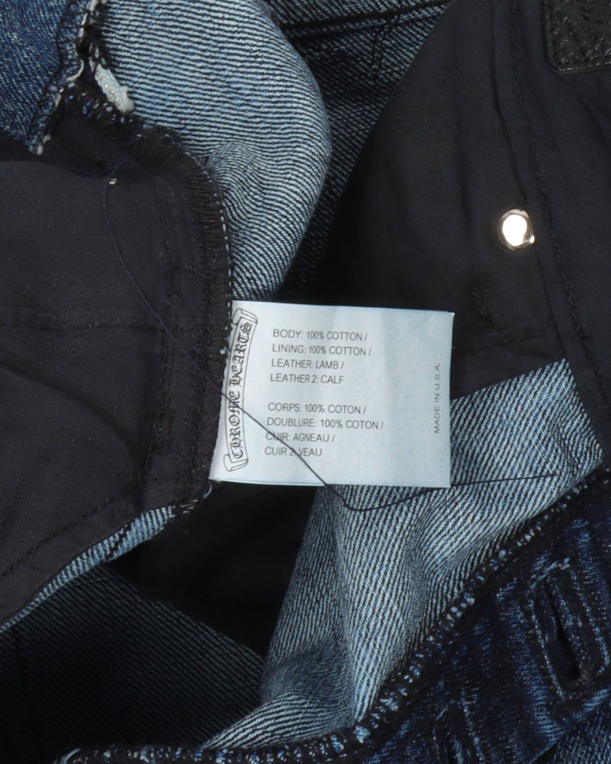 Denim w/ 35 Cross Patches