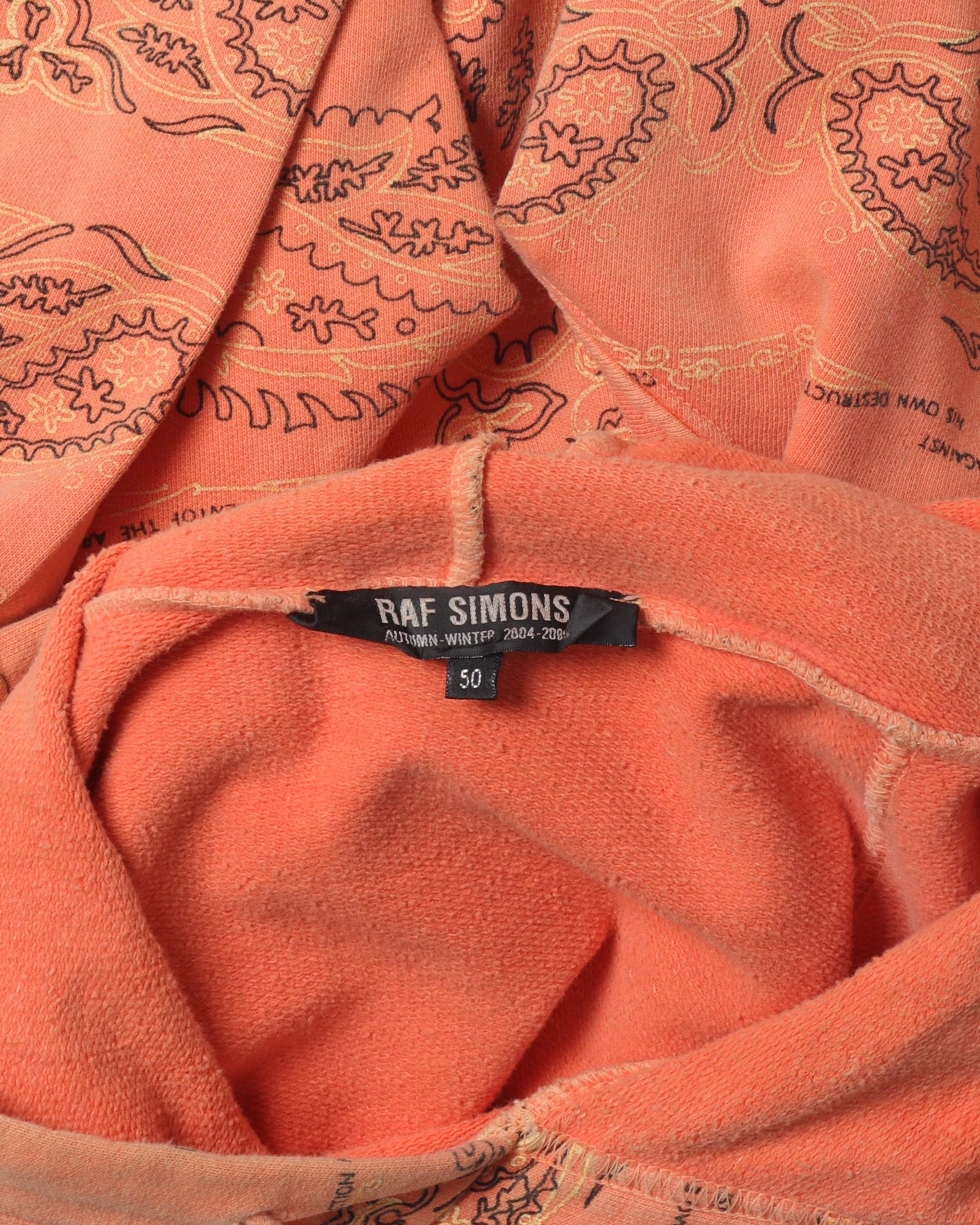 Orange top raf simons