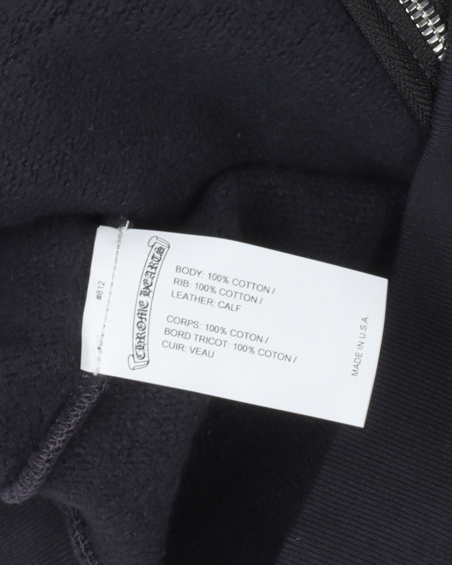 Cross Patch Zip-Up Hoodie